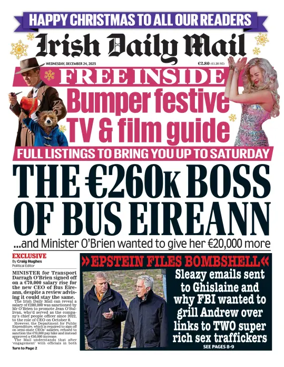 Cover of Irish Daily Mail