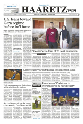 Cover of Haaretz english edition