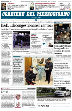 Cover of Corriere del Mezzogiorno (Campania)