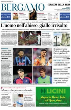 Cover of Corriere della Sera (Bergamo)