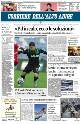 Cover of Corriere dell'Alto Adige