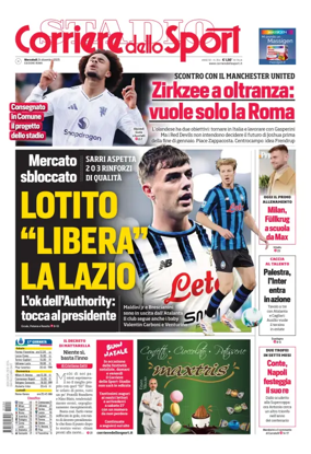 Cover of Corriere dello Sport (Lazio)