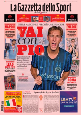 Cover of La Gazzetta dello Sport 
