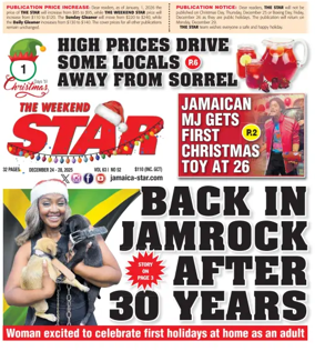 Cover of The Star (Jamaica)