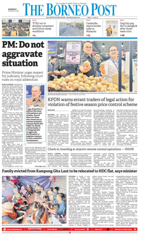 Cover of The Borneo Post