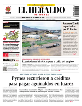 Cover of El Heraldo de Juarez