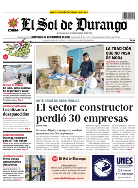 Cover of El Sol de Durango