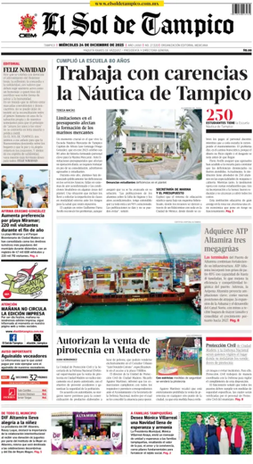 Cover of El Sol de Tampico