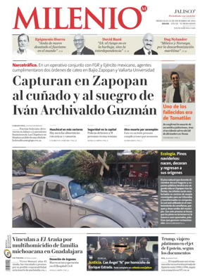 Cover of Milenio Jalisco