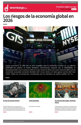 Cover of Sin Embargo Opinion