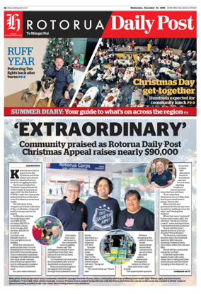 Cover of Rotorua Daily Post