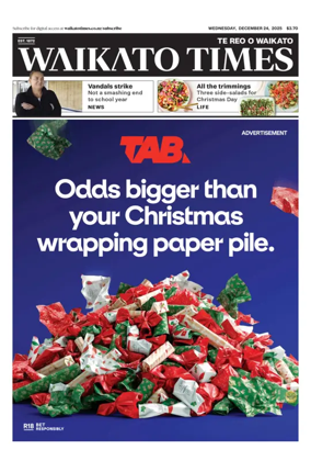 Cover of Waikato Times