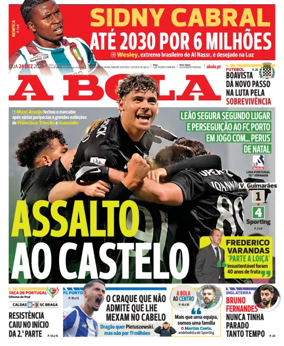 Cover of A BOLA (Portuguese)