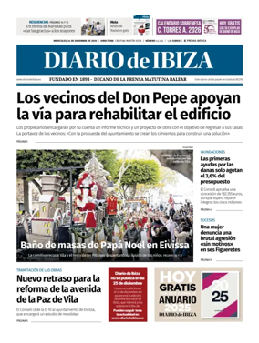 Cover of Diario de Ibiza
