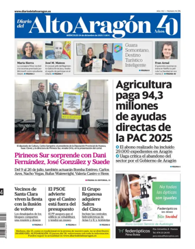 Cover of Diario del Alto Aragon