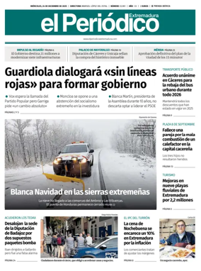 Cover of El Periódico Extremadura