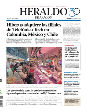 Cover of Heraldo de Aragon