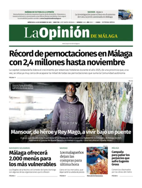 Cover of La Opinión de Málaga