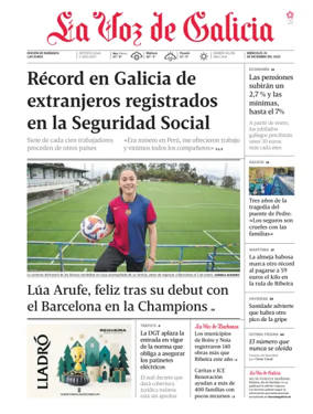 Cover of La Voz de Galicia (Barbanza)