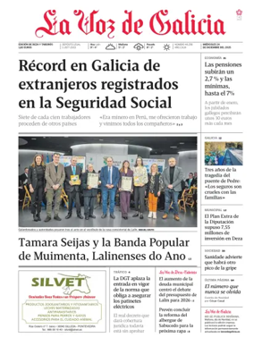 Cover of La Voz de Galicia (Deza)