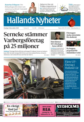 Cover of Hallands Nyheter