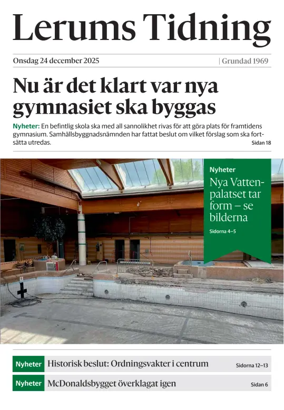 Cover of Lerums Tidning