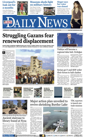 Cover of Hurriyet Daily News & Economic Review