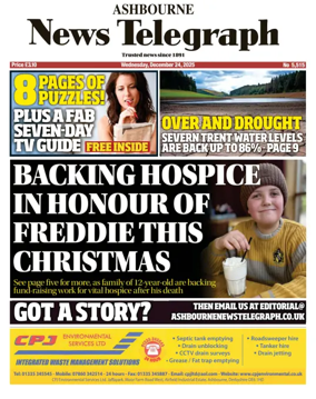 Cover of Ashbourne News Telegraph