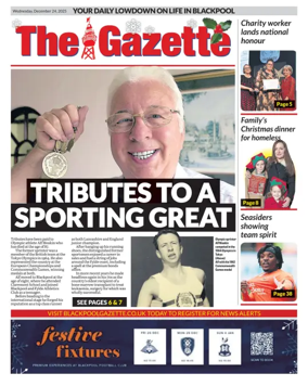 Cover of Blackpool Gazette