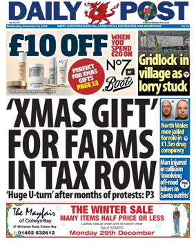 Cover of Daily Post (North Wales)