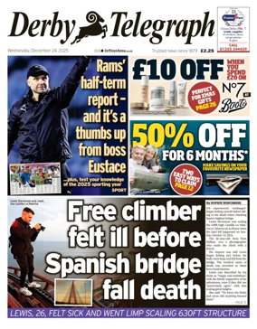 Cover of Derby Telegraph