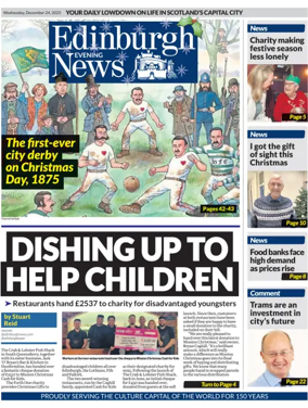 Cover of Edinburgh Evening News