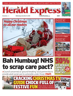 Cover of Herald Express (Torbay, Brixham & South Hams Edition)
