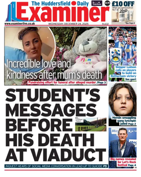 Cover of Huddersfield Daily Examiner