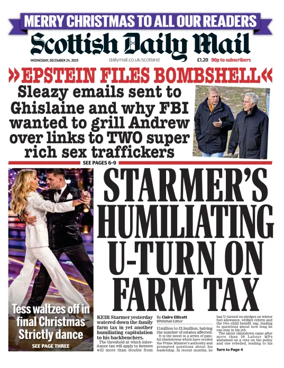 Cover of Scottish Daily Mail