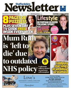 Cover of Staffordshire Newsletter