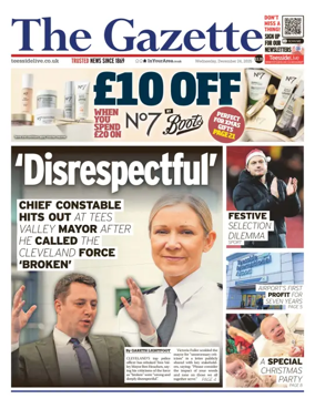 Cover of Teesside Evening Gazette