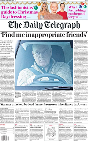 Cover of The Daily Telegraph