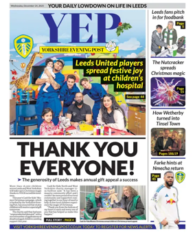 Cover of Yorkshire Evening Post