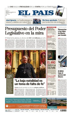 Cover of El Pais (Uruguay)