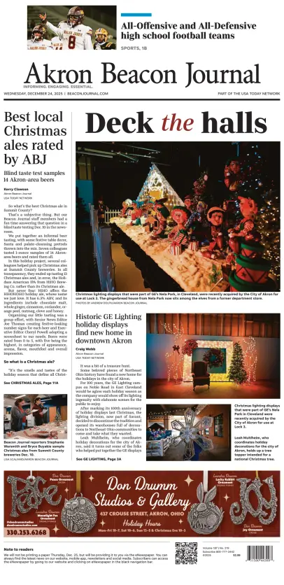 Cover of Akron Beacon Journal