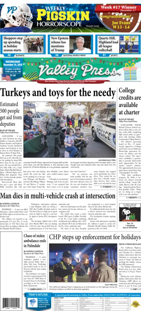 Cover of Antelope Valley Press