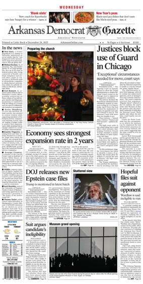 Cover of Arkansas Democrat-Gazette