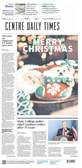 Cover of Centre Daily Times