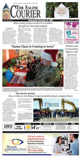 Cover of The Saline Courier