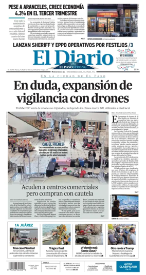 Cover of El Diario de El Paso