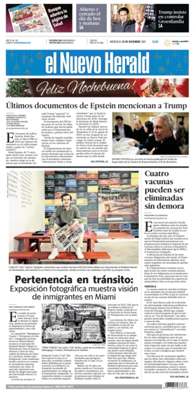Cover of El Nuevo Herald