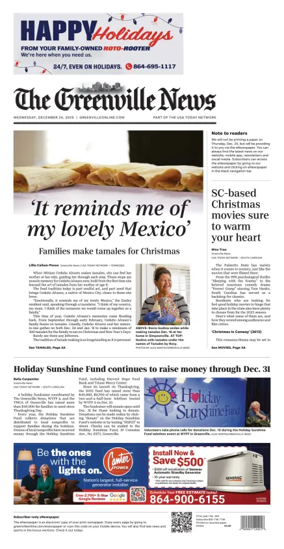 Cover of The Greenville News