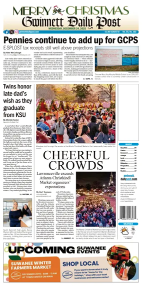 Cover of Gwinnett Daily Post