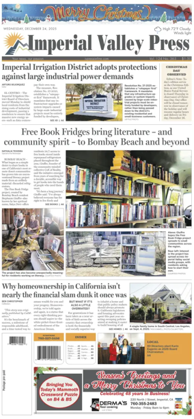 Cover of Imperial Valley Press